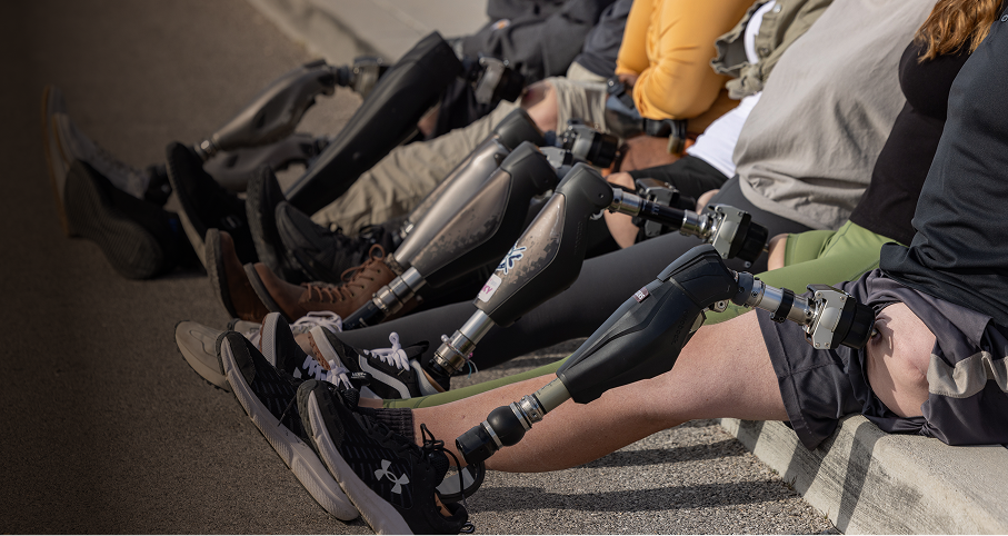 Current users of the OPRA™ Implant System patient sitting by curb.