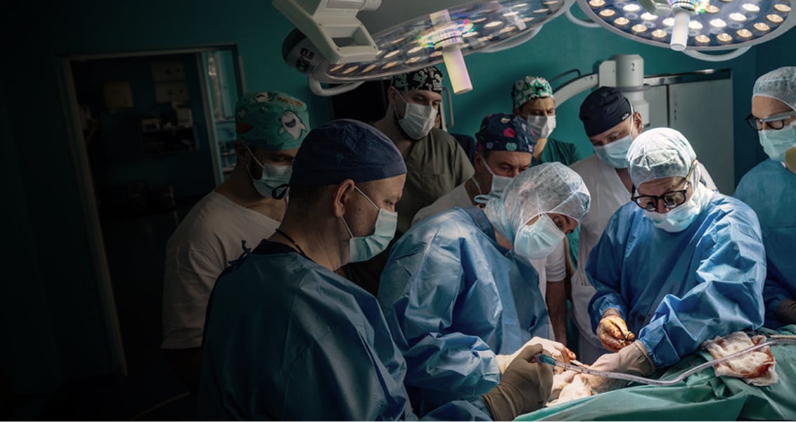 Medical team working.